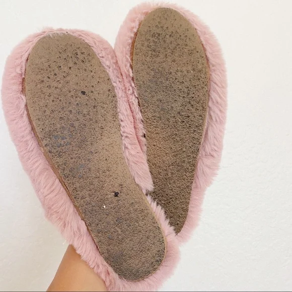 MADEWELL Pink Wallis Faux Fur Slipper SZ 10 - Picture 9 of 9